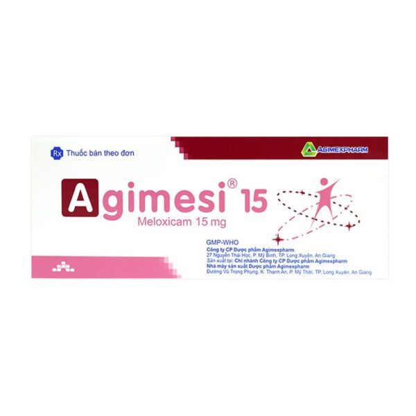 Agimesi 15 Agimexpharm 3 vỉ x 10 viên