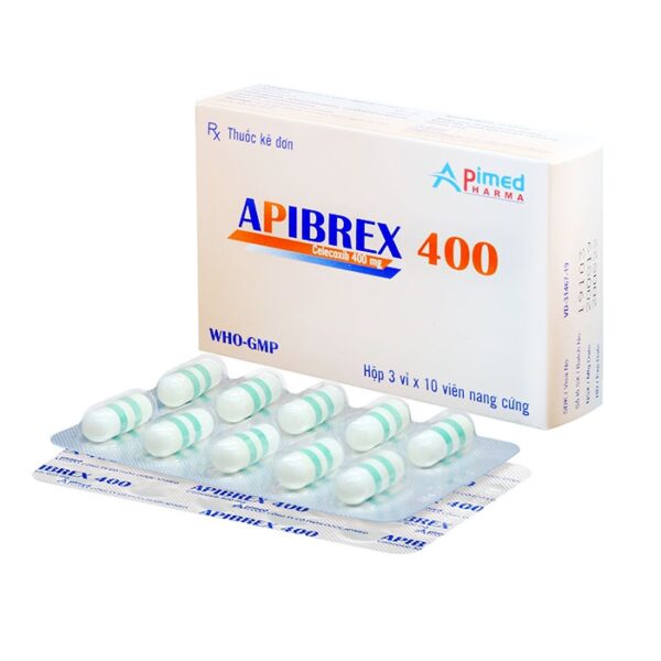 Apibrex 400mg Apimed 3 vỉ x 10 viên