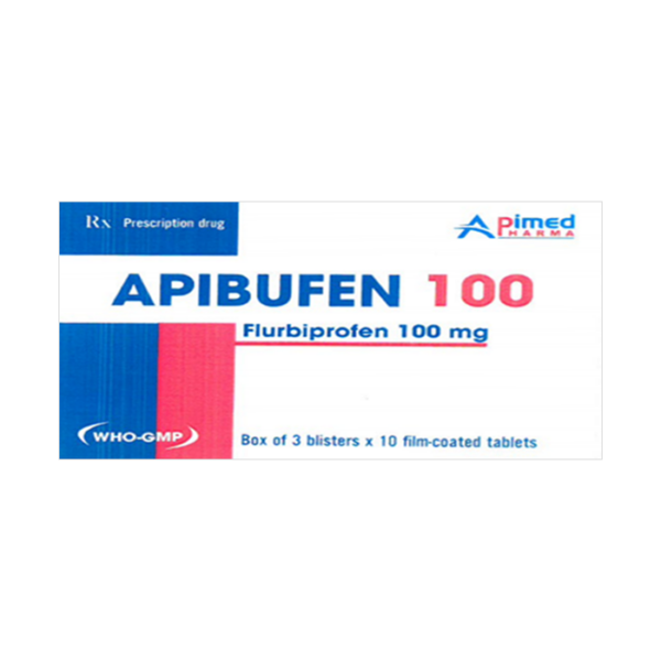 Apibufen 100mg Apimed 3 vỉ x 10 viên