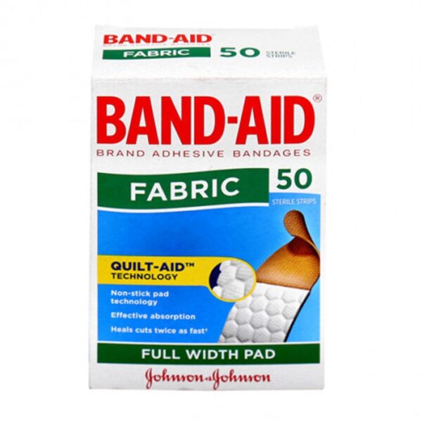 Băng cá nhân Band-Aid Fabric, Hộp 50 miếng