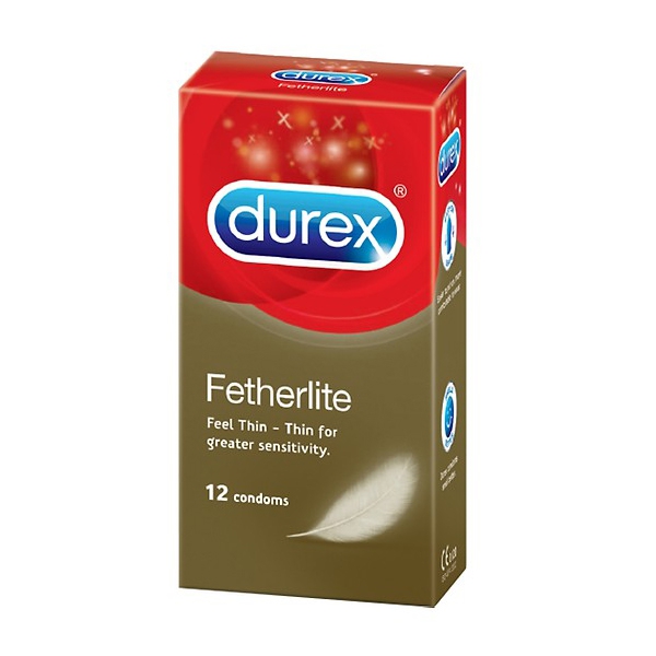 Bao cao su Durex Fetherlite, Hộp 12 cái