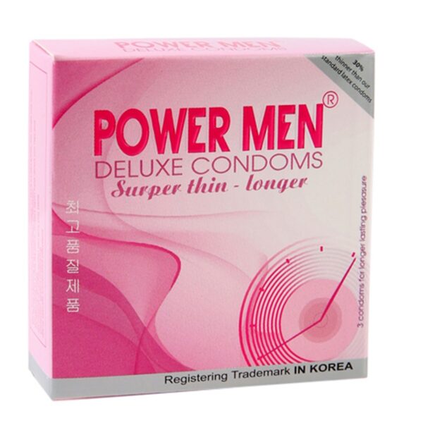 Bao Cao Su Power Men Super Thin Longer - Hộp 3 Cái