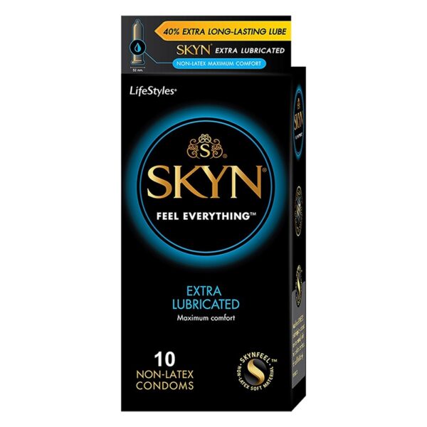 Bao Cao Su SKYN EXTRA LUBRICATED, Hộp 10 Cái