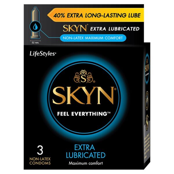 Bao Cao Su SKYN EXTRA LUBRICATED, Hộp 3 Cái