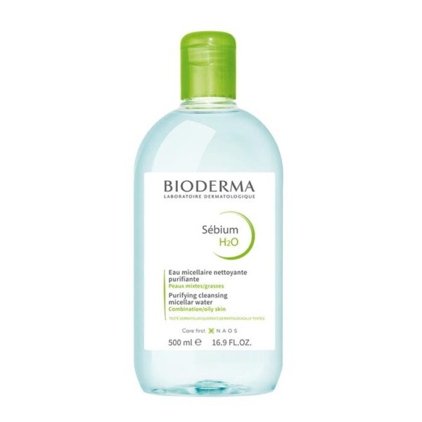 Bioderma Sebium H2O 500ml - Nước tẩy trang dành cho da dầu và da hỗn hợp