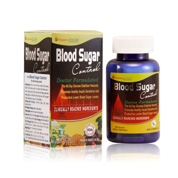 Ổn định đường huyết Blood Sugar Control Vitamins For Life, Hộp 60 viên