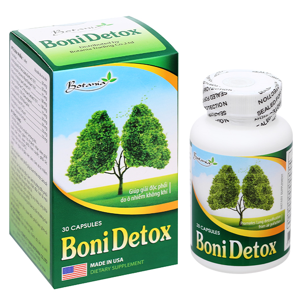 Boni Detox giải độc phổi, giúp long đờm, giảm ho