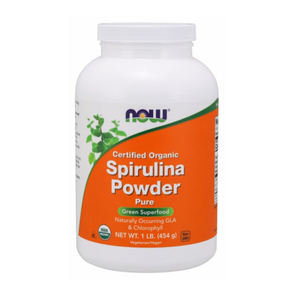 Certified Organic Spirulina Powder Pure Now 454g - Bột táo xoắn