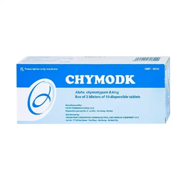 Chymodk 8.4mg Hà Tây 2 vỉ x 10 viên