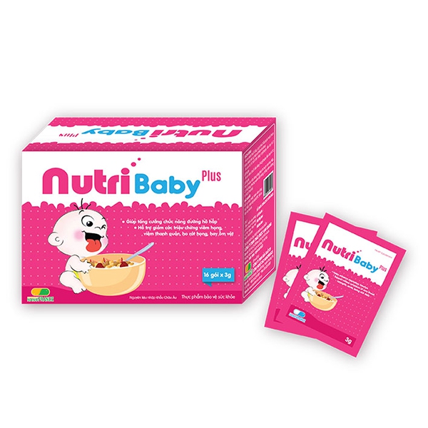 Cốm Vi Sinh Nutribaby Plus, Hộp 16 gói x 3g