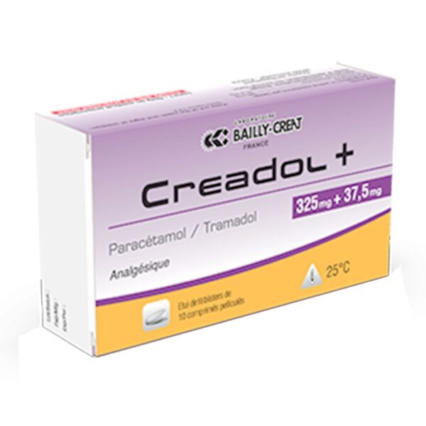 Creadol 325mg/37.5mg Bailly Creat 10 vỉ x 10 viên