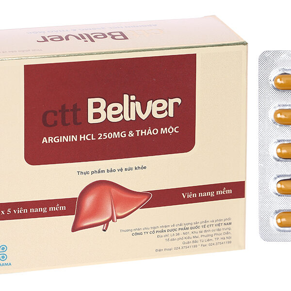 Ctt Beliver hỗ trợ giải độc, tăng cường chức năng gan