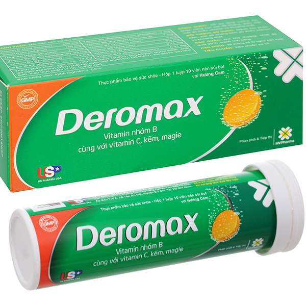 Viên sủi Deromax hỗ trợ tăng cường sức khỏe