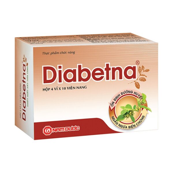 Diabetna hỗ trợ điều trị tiểu đường | Hộp 4 vỉ x 10 viên