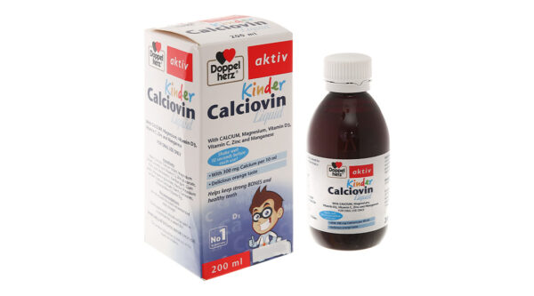 Dung dịch uống Doppelherz Kinder Calciovin Liquid bổ sung canxi cho bé