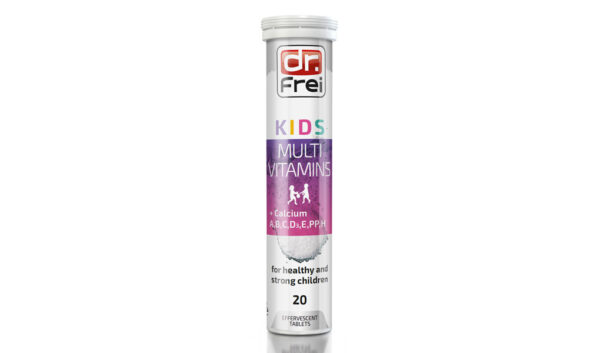 Viên sủi Dr. Frei Kids Multivitamins Calcium hỗ trợ phát triển xương