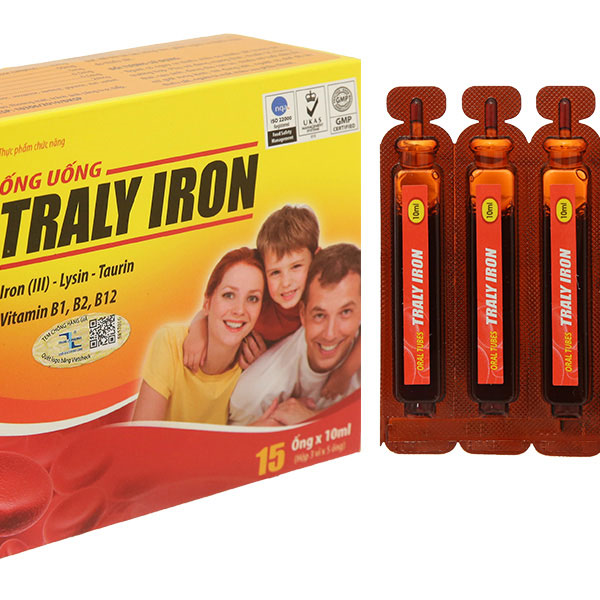 Siro Traly Iron bổ sung sắt, vitamin và khoáng chất