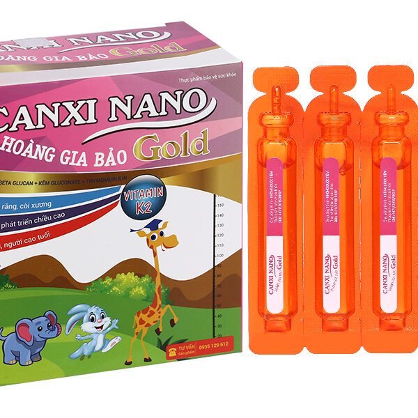 Dung dịch Canxi Nano Gold Hoàng Gia Bảo hỗ trợ chắc khỏe xương