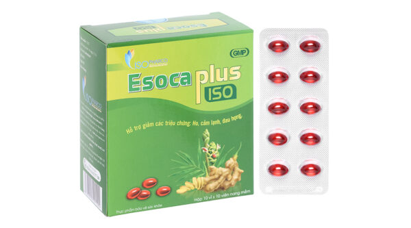 Esoca Plus Iso hỗ trợ giảm triệu chứng cảm lạnh, khản tiếng