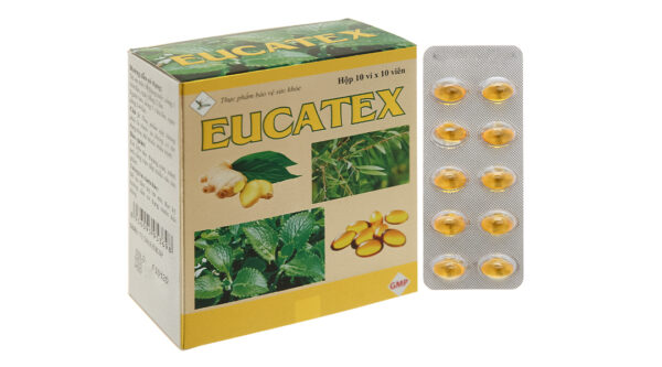 Eucatex vàng hỗ trợ giảm ho, đau rát họng