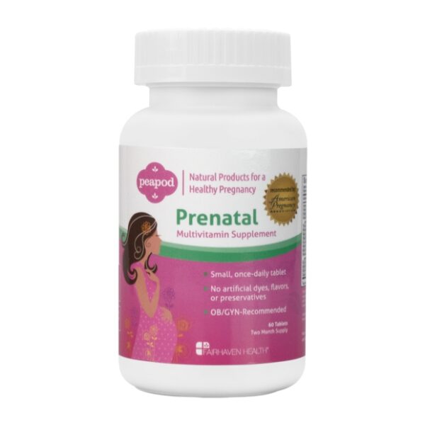 Fairhaven Health Peapod Prenatal Multivitamin Supplement, 60 Viên