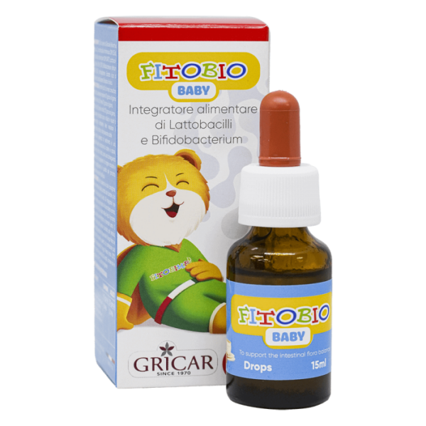 Fitobio Baby Drops Gricar 15ml - Siro bổ sung lợi khuẩn