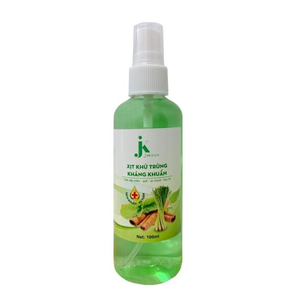 Xịt khử trùng, kháng khuẩn Jakoco 100ml