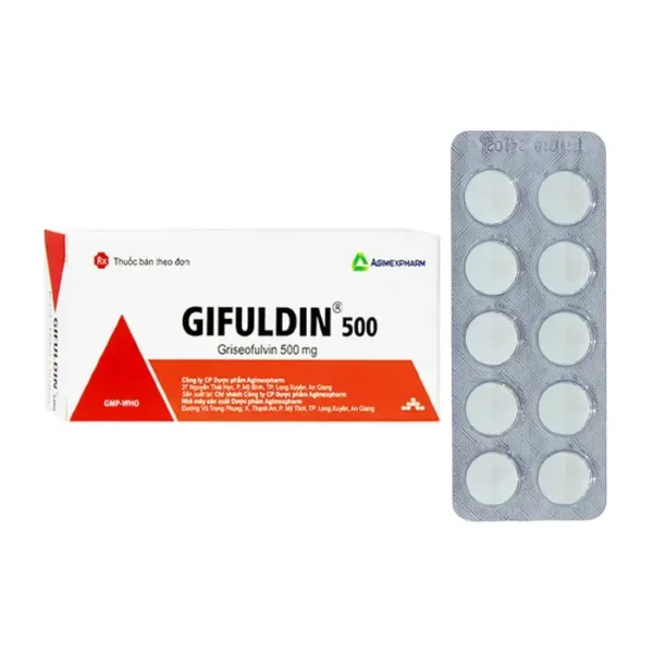 Gifuldin 500 Agimexpharm 2 vỉ x 10 viên