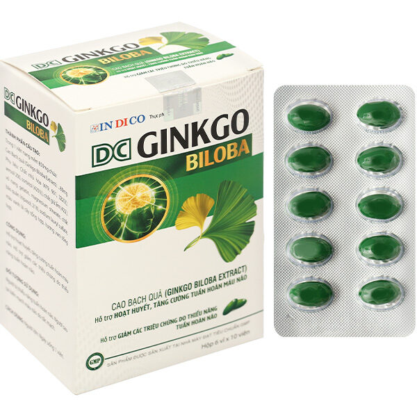 DC Ginkgo Biloba hỗ trợ hoạt huyết, tăng cường tuần hoàn máu não