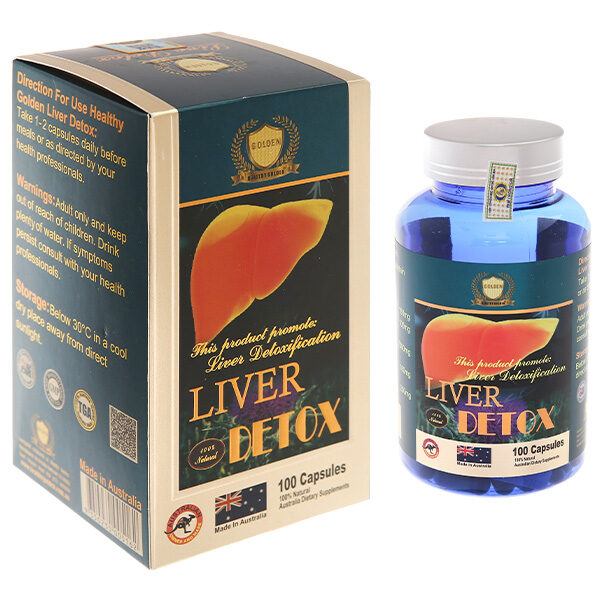 Healthy Golden Liver Detox hỗ trợ bổ gan, tăng cường chức năng gan