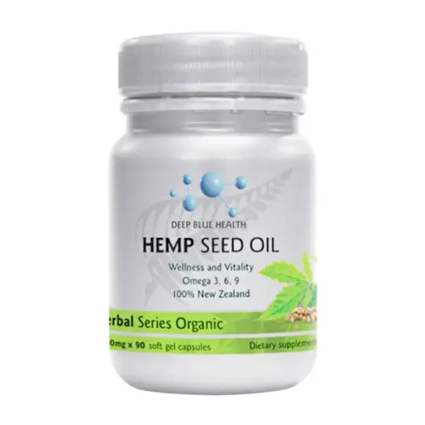 Hemp Seed Oil Deep Blue Health 90 viên - Viên uống tinh dầu hạt gai dầu