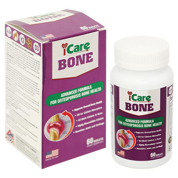 Icare Bone giúp xương chắc khỏe, giảm nguy cơ loãng xương