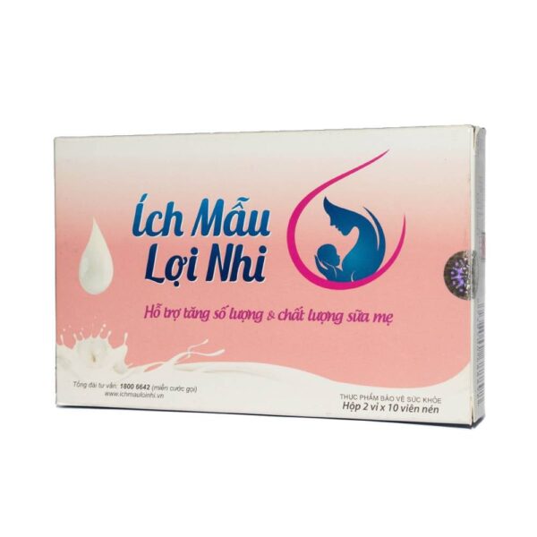 Viên uống bổ bà bầu Ích Mẫu Lợi Nhi, Hộp 2 vỉ x 10 viên