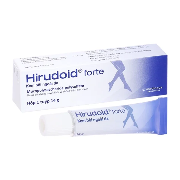 Kẽm giãn tĩnh mạch Hirudoid Forte, Hộp 14g