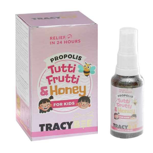 Xịt họng keo ong Tracybee trái cây giảm đau họng, viêm họng