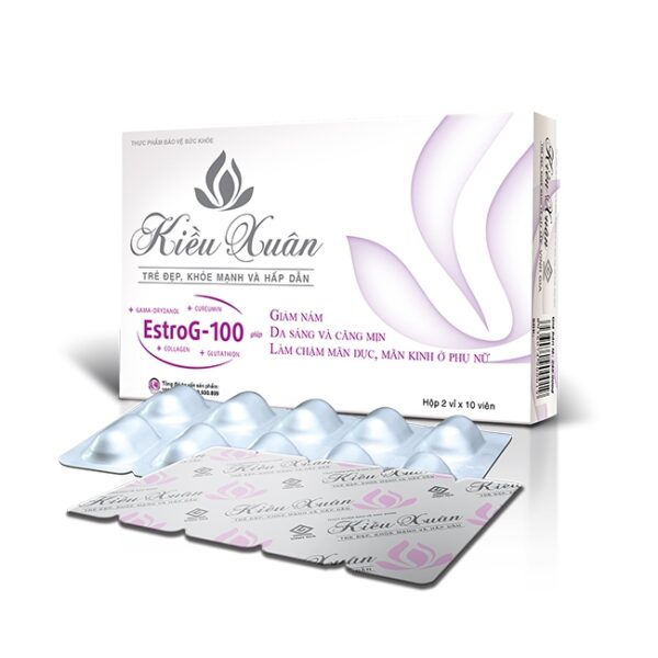 Kiều Xuân chứa EstroG 100, Hộp 20 viên