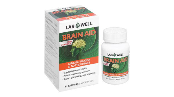 Lab Well Brain Aid Ginkgo Biloba & Nattokinase bổ não