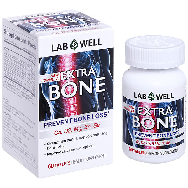 Lab Well Extra Bone bổ sung canxi và vitamin cho xương