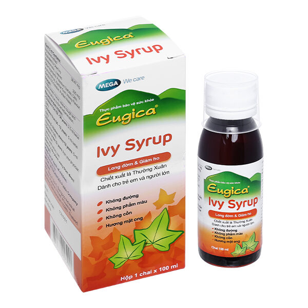 Siro Eugica Ivy Syrup hỗ trợ giảm ho, long đờm