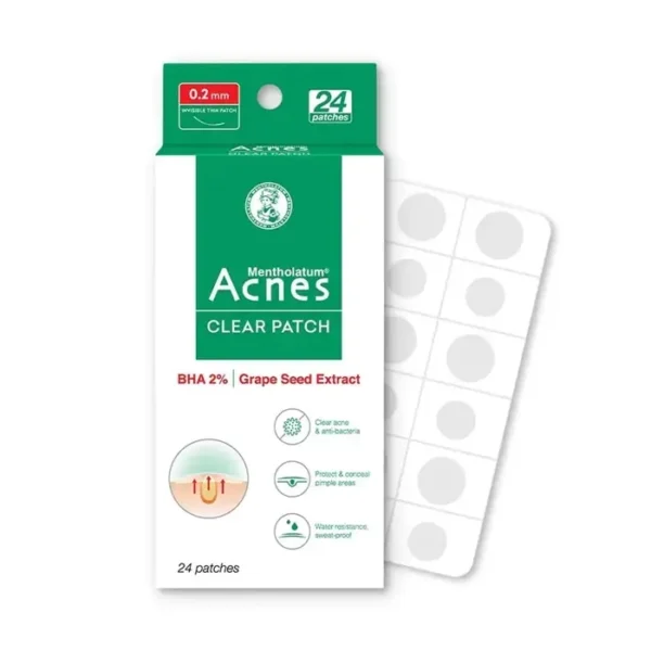 Acnes Clear Patch Rohto Mentholatum 24 miếng - Miếng dán mụn