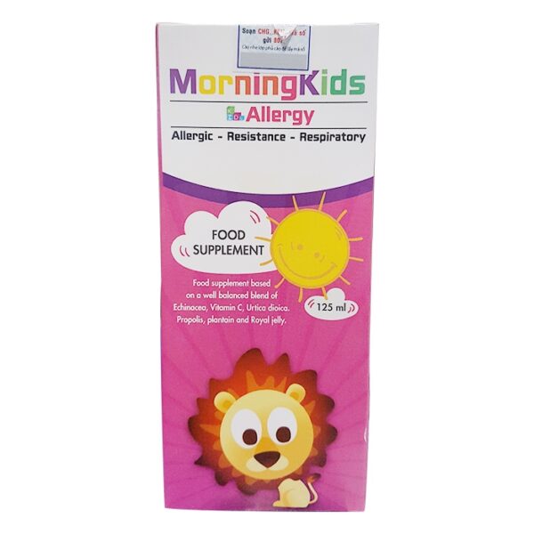 Morningkids Allergy 125ml giúp tăng cường sức đề kháng