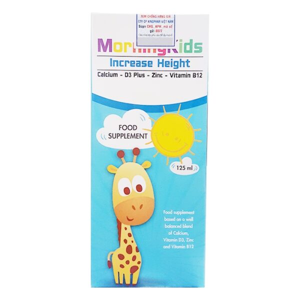 Morningkids Increase Height 125ml giúp phát triển chiều cao