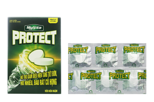 Viên ngậm MyVita Protect hỗ trợ giảm đau họng