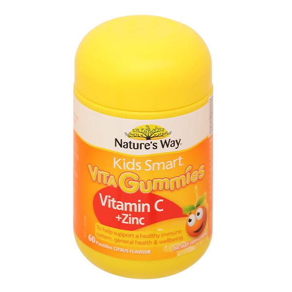 Kẹo dẻo Kids Smart Vita Gummies Vitamin C + Zinc tăng cường miễn dịch