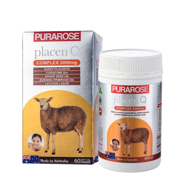 Nhau Thai Cừu Purarose Placen Q COMPLEX 3000mg