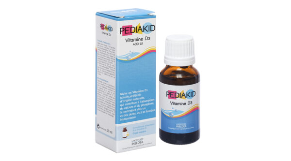 Pediakid Vitamin D3 400UI hỗ trợ phát triển xương và răng