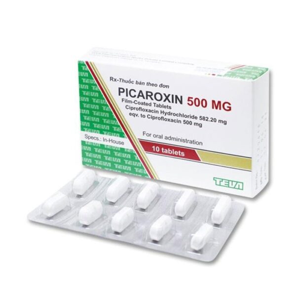 Thuốc Picaroxin 500mg, Hộp 10 viên