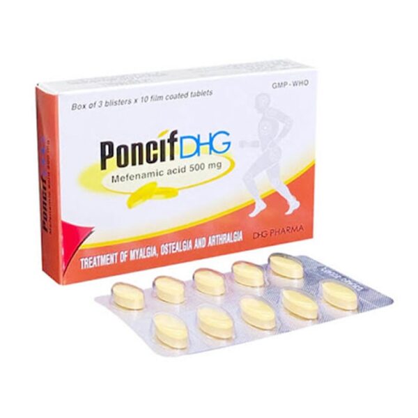 PoncifDHG 500mg 3 vỉ x 10 viên