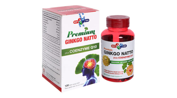 Premium Ginkgo Natto Plus Coenzyme Q10 tăng tuần hoàn não