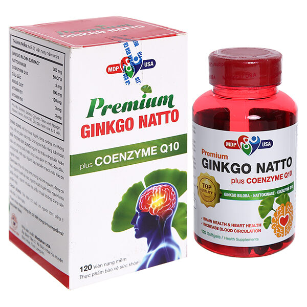 Premium Ginkgo Natto Plus Coenzyme Q10 tăng tuần hoàn não